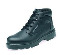 Redwood LH626 Unisex Black Grain Leather Hiker/Trekka Safety Boots With Steel Toe Caps (UK 3/EURO 36)