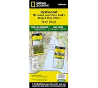 Redwood National and State Parks & Day Hikes Map Pack | National Geographic Trails Illustrated Bundle | Waterproof Trail Maps & Topographic Guide | ... (National Geographic Trails Illustrated Map)