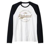 Redwood National Park | California | Travel & 80s Style Raglan Baseball Tee