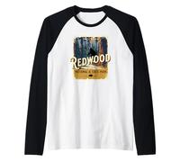 Redwood National Park State USA Park Giant Redwoods Souvenir Raglan Baseball Tee