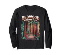 Redwood National Park Vintage Tree Long Sleeve T-Shirt