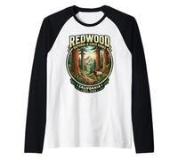 Redwood National & State Parks California Vintage Elk Badge Raglan Baseball Tee