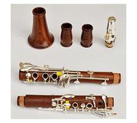 RedWood Professional Clarinet Bb Rosewood Clarinet Silvering Keys Solid Wood Sib Klarnet Beginner Clarinet (Color : M13)