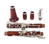 RedWood Professional Clarinet Bb Rosewood Clarinet Silvering Keys Solid Wood Sib Klarnet Beginner Clarinet (Color : M12)