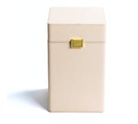 Redwood Studio Premium Cream Modern Cremation Urns for Human Ashes Adult | Large Urn Memorial Box | Handmade Funeral Keepsake Urn | Up to 200 lbs Cremains Capacity |