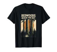 Redwoods Reach The Sky Shirt Retro California Forest Hiking T-Shirt