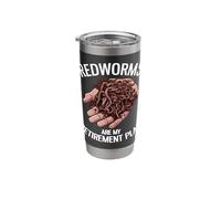Redworms are My Retirement Plan Funny Worm Farming Stainless Steel Insulated Tumbler