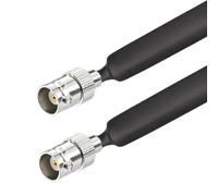 RedYutou Window Pass Through Flat Coaxial Cable BNC Female to BNC Female Adapter 12 inches