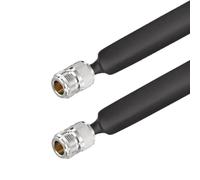 RedYutou Window Pass Through Flat Coaxial Cable N-Type Female to N-Type Female Jack Adapter 12 inches