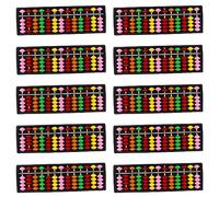 Reeatel 10X Portable Plastic Abacus Arithmetic Abacus Calculation Tool