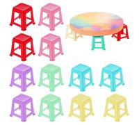 Reeatel 12pcs Canvas Stand for Painting,Plastic Paint Pouring Supplies,Skip Paint Pouring Supplies Tools for Fluid Acrylic