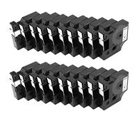 Reeatel 20Pcs for D1 Label Maker/Tape 45013 Black On White Label Ribbons Compatible for Label Manager 160 210 450 280