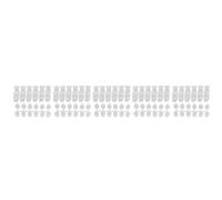 Reeatel 25 Strips 150 Pots Empty Paint Strips Paint Cup Pots, 10Ml/ 0.325Oz Mini Paint Pot Strips Clear Plastic Storage