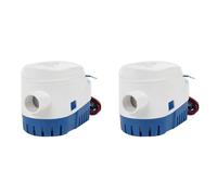 Reeatel 2X 12V Bilge Pump 1100GPH Automatic Boat Marine Water Pump Submersible Yacht Boat Motor Seaplane Houseboat Pump