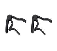 Reeatel 2X Acoustic/Electric/Classic Aluminium Alloy Guitar Capo Quick Change Key Clamp,Black