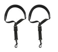 Reeatel 2X Adjustable Padded Saxophone Sax Neck Strap with Snap Hook Black and Coffee Saxophone Parts and Accessories