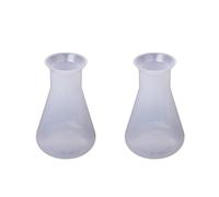 Reeatel 2X Plastic Transparent Laboratory Chemical Flasks Container Bottle - 250 Ml