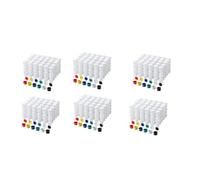 Reeatel 300 Strips Empty Paint Strips Paint Cup Pots Clear Storage Paint Containers Mini Painting Cup Pot 3Ml/ 0.1 Oz