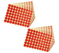 Reeatel 30PCS 19mm Circles Round Code Stickers Self Adhesive Sticky Labels Red