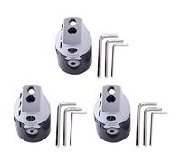 Reeatel 3pcs 2Inch 50mm F1 Type Boring Head 12mm Lathe Boring Bar Milling Holder for Mt2 Mt3 R8 Shank Milling Machine Tools
