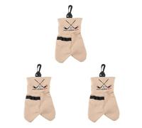 Reeatel 3X Golf Ball Storage Bag Holder This Funny Golf Gift is Sure to Make A Laugh Store Your Golf Accessories Stocking,Brown