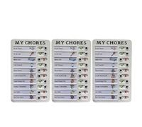 Reeatel 3X My Chores Memo Plastic Board, Detachable and Reusable Memo for Check Items and Form