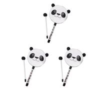 Reeatel 3X Orff Instruments Cartoon Cute Lollipop Drums 6 Inch Dance Props Percussion Instruments Hand Drum Preschool