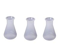 Reeatel 3X Plastic Transparent Laboratory Chemical Flasks Container Bottle - 250 Ml
