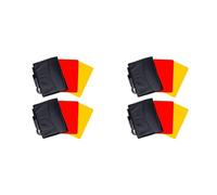 Reeatel 4 Pack Soccer Referee Card Sets,Warning Referee Red and Yellow Cards with Wallet Score Sheets,Pencil Soccer Accessories