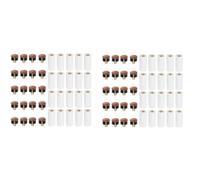 Reeatel 40Sets Billiard Cue Tips with Pool Cue Stick Ferrules 12mm Billiard Screw-on Tips Replacement for Nine Ball