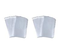 Reeatel 48 Pcs Binder Pockets A6 Size 6 Holes Binder Zipper Folders for 6-Ring Notebook Binder Loose Leaf Bags