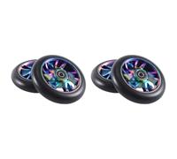 Reeatel 4Pcs 110 mm Colorful Aluminium Stunt Scooter Wheels Aluminum Scooter Wheel Scooter Accessories