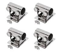 Reeatel 4X Fishing Umbrella Base Stand, Adjustable Stainless Steel Umbrella Holder Bracket Stand Base for Fishing Box