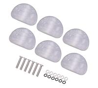 Reeatel 6 Pcs White Pearl Guitar Tuning Pegs Keys Button Tuners Machine Heads Premium Tuning Key Button Cap Knobs Handle Caps
