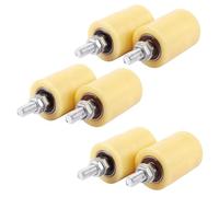 Reeatel 6PCS 50X70mm PP Steel Flat Roller Bearing Guiding Wheel 6201 Screw for Electric Door Sliding Gate