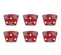 Reeatel 6X 30 Grit Metal Bond Scraper Trapezoid Floor Grinding Pad Disc for Removing Adhesives Spots Joints