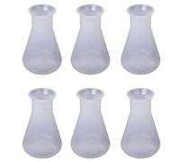 Reeatel 6X Plastic Transparent Laboratory Chemical Flasks Container Bottle - 250 Ml