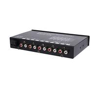 Reeatel 7-Band Car Audio Equalizer, Adjustable 7 Bands EQ Car Amplifier Graphic Equalizer with CD/AUX Input Select Switch,Black