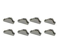 Reeatel 8PCS Stainless Steel Marine Sailing Rope Cam Cleat 18X48mm Flip Up Clam Clamp Jam Cleat for Sailboat Yacht Hardware