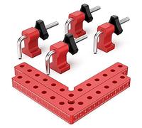 Reeatel 90 Degree Positioning Squares Right Angle Clamps, Aluminum Alloy L-Type Corner Clamp Woodworking Carpenter Clamping Tool