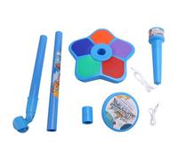 Reeatel Kids Microphone with Light Stand Toy,Height-Adjustable Microphone,Brain-Training Educational Toys Birthday Gift Blue
