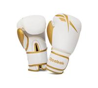 Reebok 10Oz White/gold Boxing Gloves With Advanced Comfort And Protection Technology