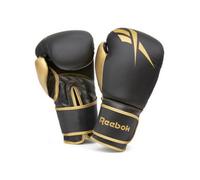 Reebok 14Oz Black/gold Boxing Gloves With Tetra Impact System For Ultimate Performance