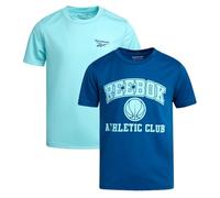 Reebok 2 Pack Boys Short Sleeve T Shirts, Blue/Light Blue, 18-20