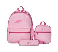 Reebok 20L Backpack with Lunch Bag and Pencil Case - Pink