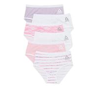 Reebok 6-Pack Toddlers Girls Soft Underwear Cotton Stretch Briefs(Pink-Purple-2T/3T)