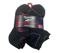 Reebok 6 PAIRS LADIES LOW CUT- PERFORMANCE TRAINING SOCKS - SHOW SIZE 4-10, Multicolor, 3.5-9 UK