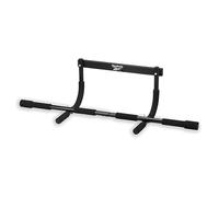 Reebok 8-Grip Pull-Up Bar, Multi-Function Upper Body Workout Rod, Door Frame Fitness Beam with 8 Sure Grip Foam Handles, Portable Chin Up Bar for Strength Training Exercise at Home or Gym