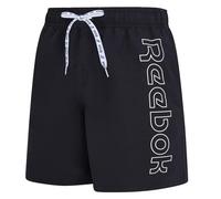 Reebok Abbot Men’s Swim Shorts | Quick-Dry Performance Mens Swimming Shorts with Mesh Lining, Elastic Waist & Side Pockets | Durable Mens Swimming Trunks for Pool, Training & Everyday Comfort Black