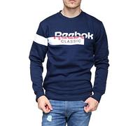 Reebok AC F DIS Fleece Crew Sweatshirt, Men, mens, Sweatshirt, DH2049, Maruni, S